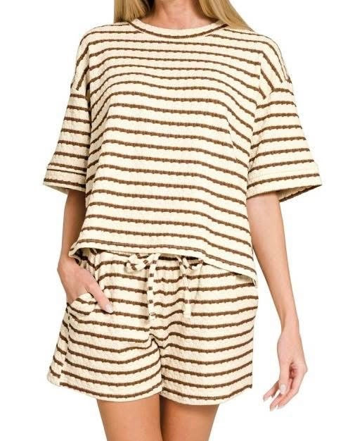 Must Have Stripe Set in Brown *PREORDER*