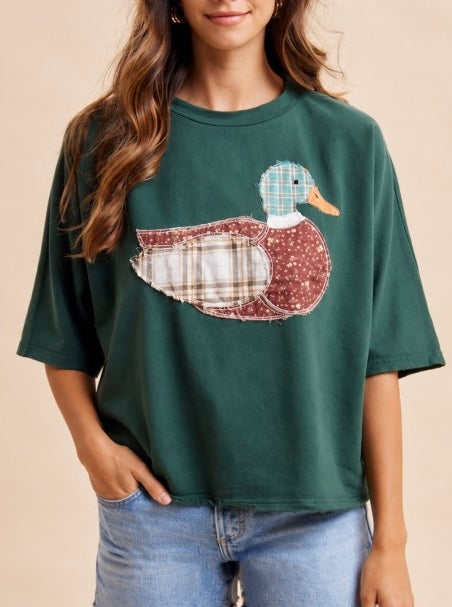 Mallard Duck Patchwork Top