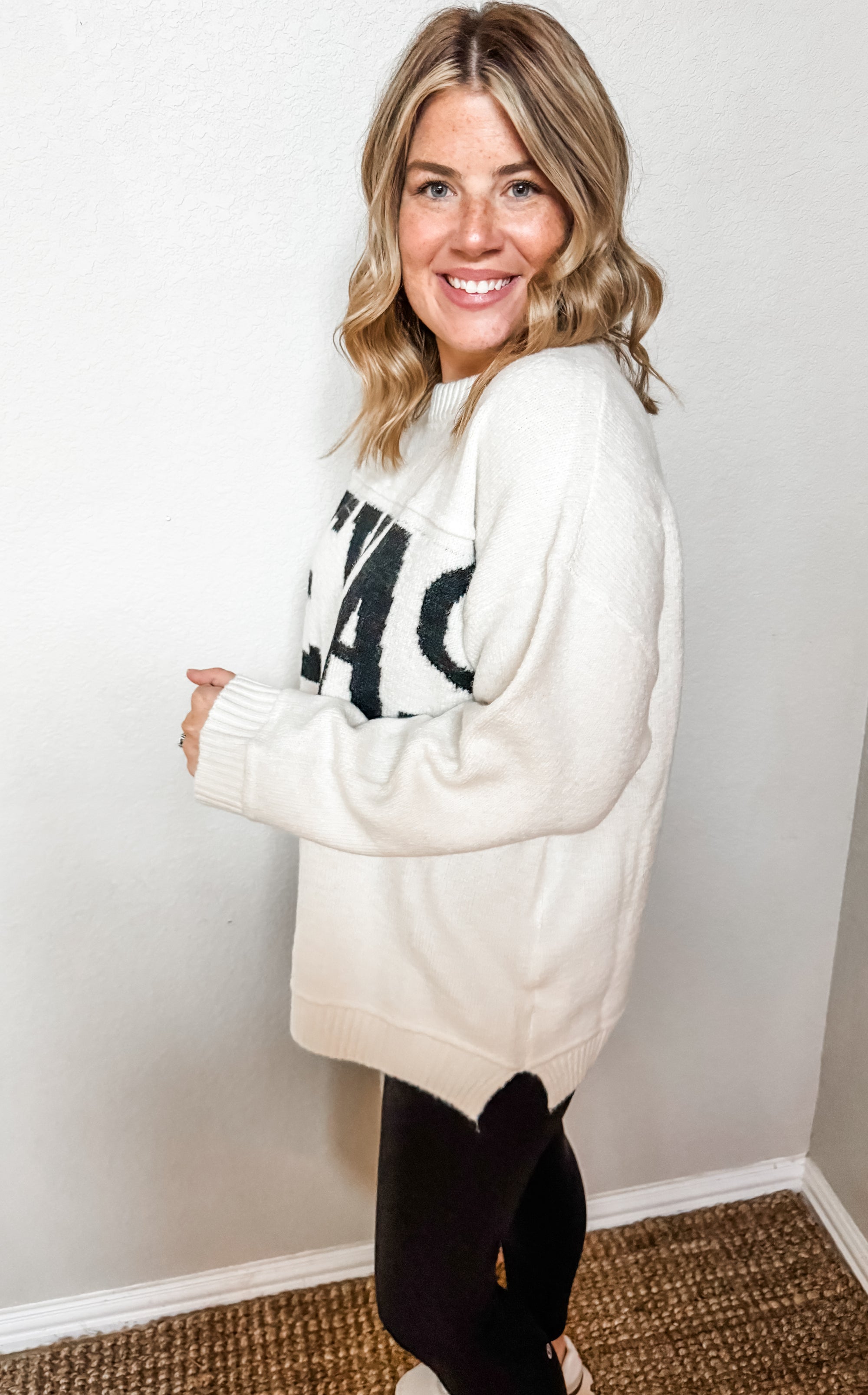 Oversized Texas Sweater - Ivory