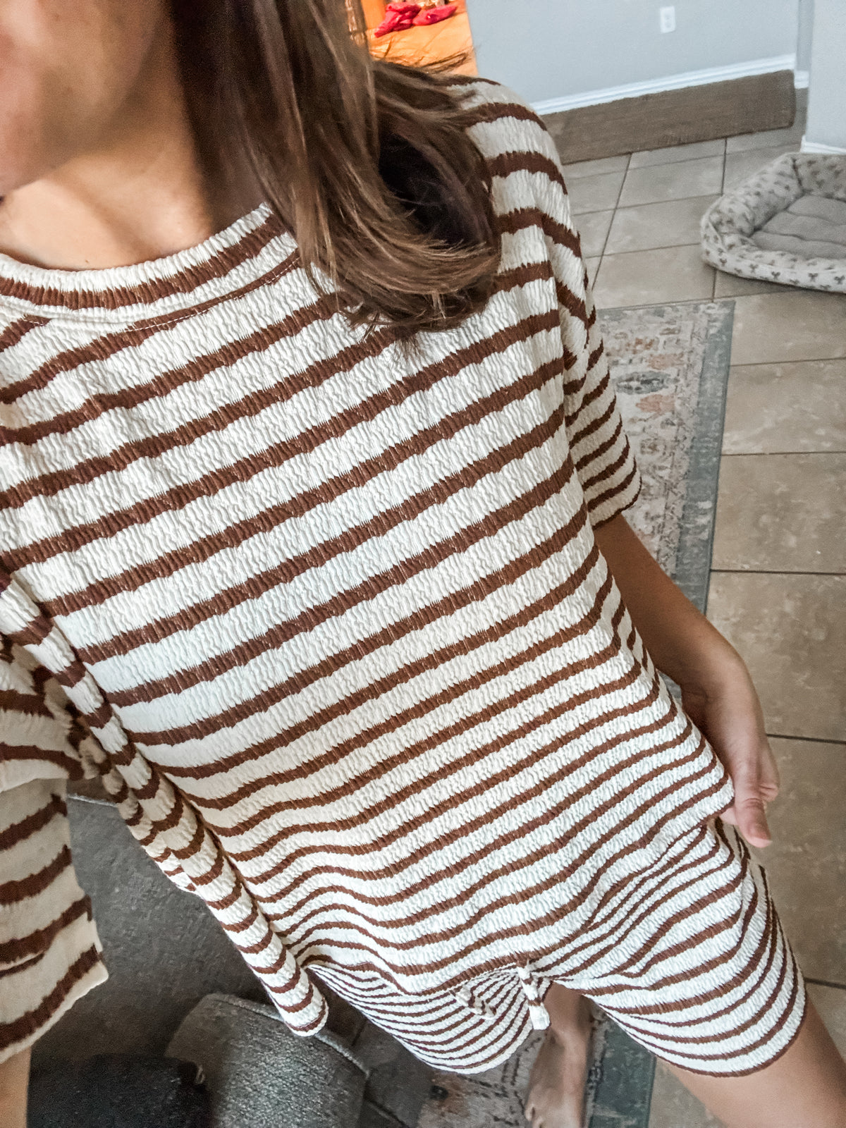Must Have Stripe Set in Brown