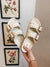 Brooklyn Pearl Sandal in Bone