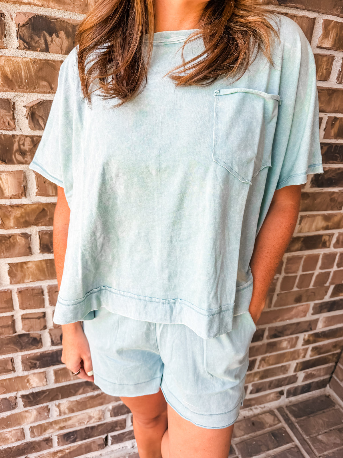 Casual Cutie Set in Blue Grey