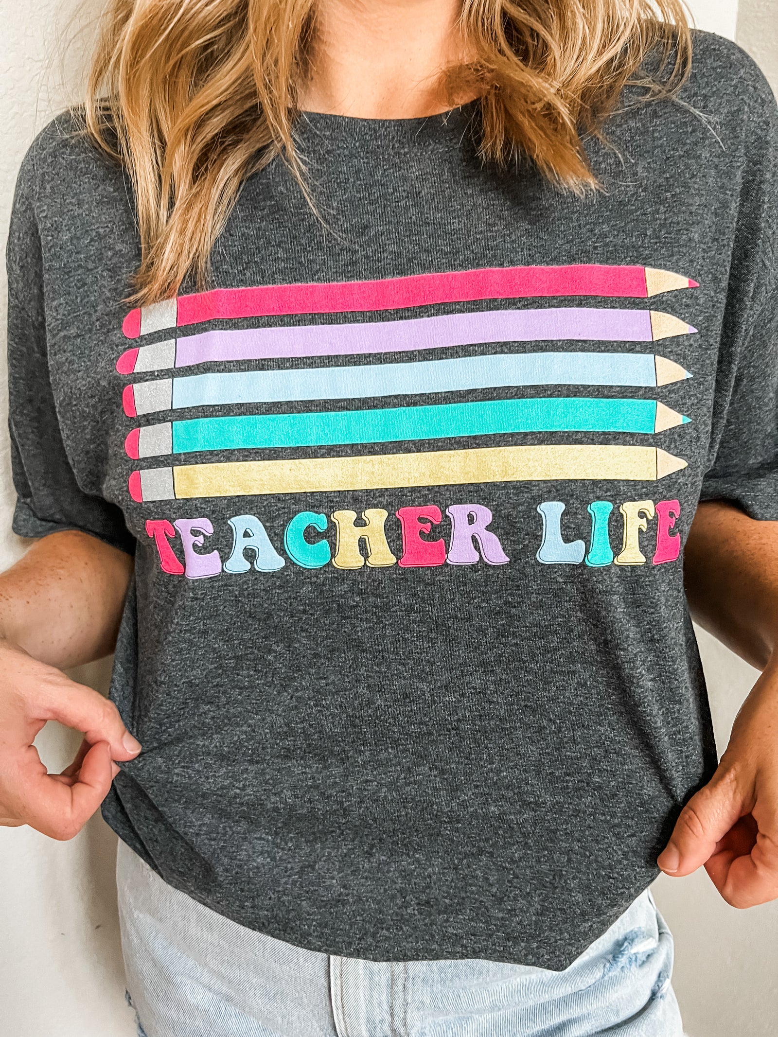 Teacher Life Pencil Tee