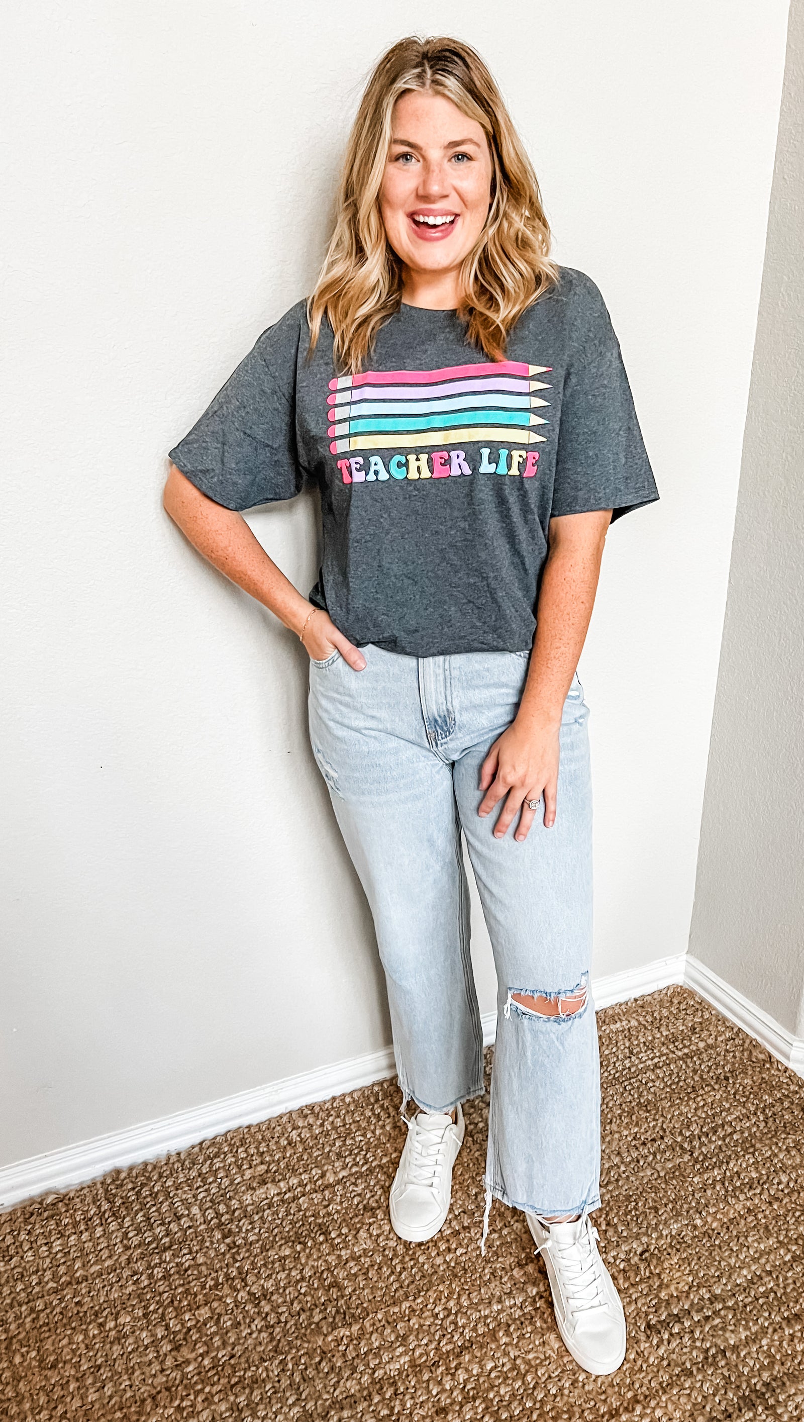 Teacher Life Pencil Tee