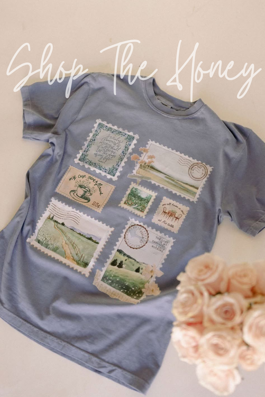 Psalm 23 Stamp Collection Tee