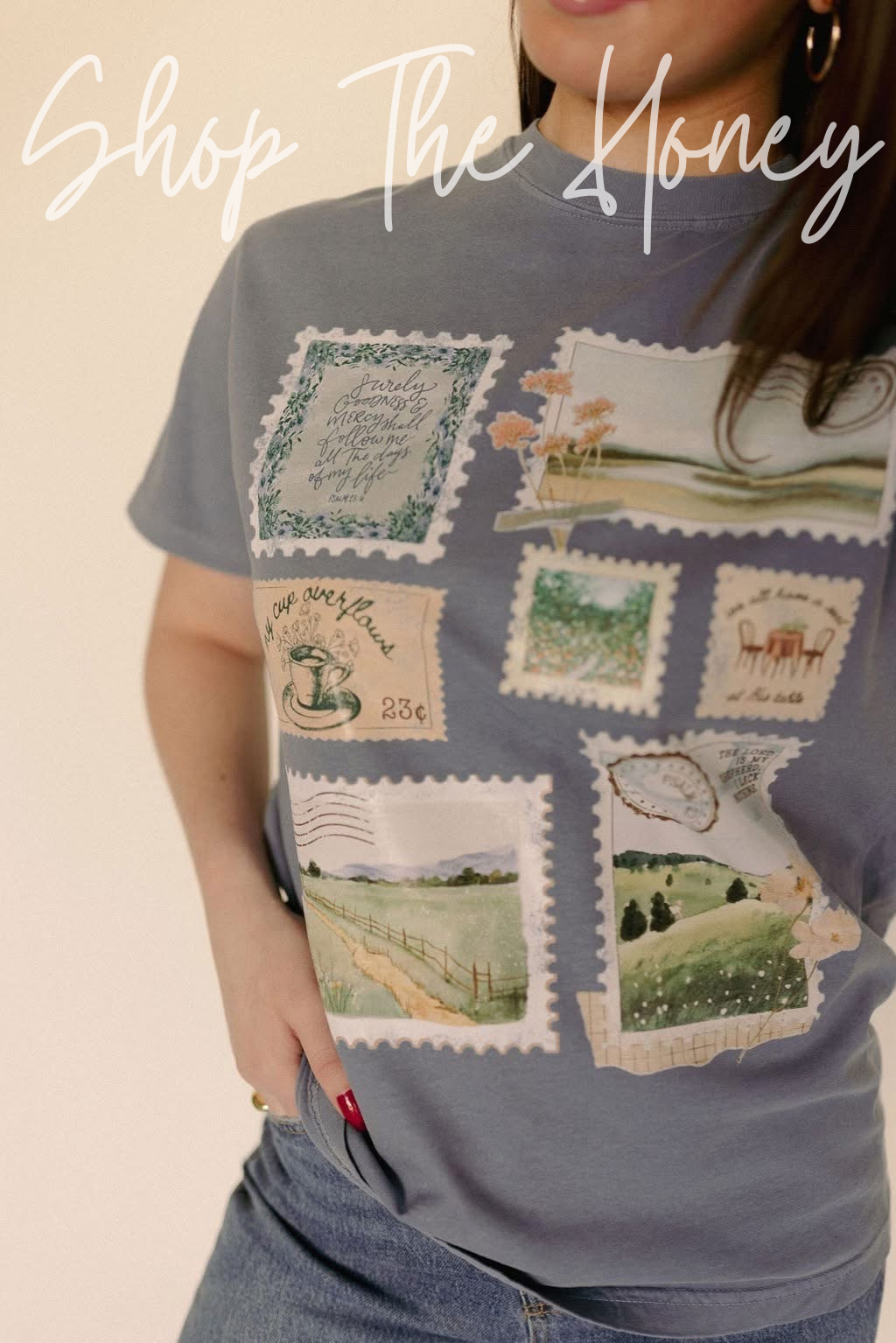 Psalm 23 Stamp Collection Tee