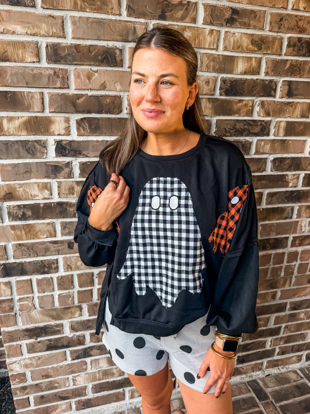 Gingham Ghostie Top