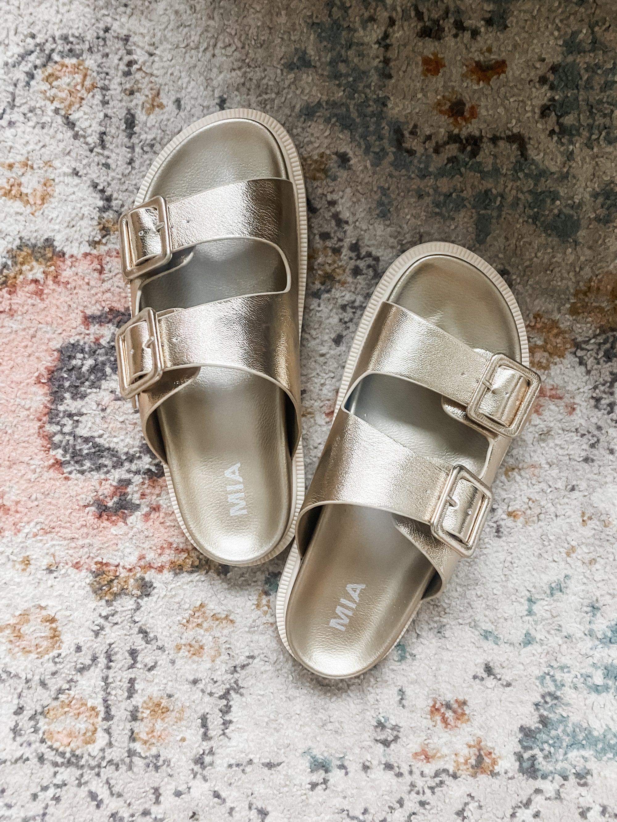 Gen Slide Sandal in Gold