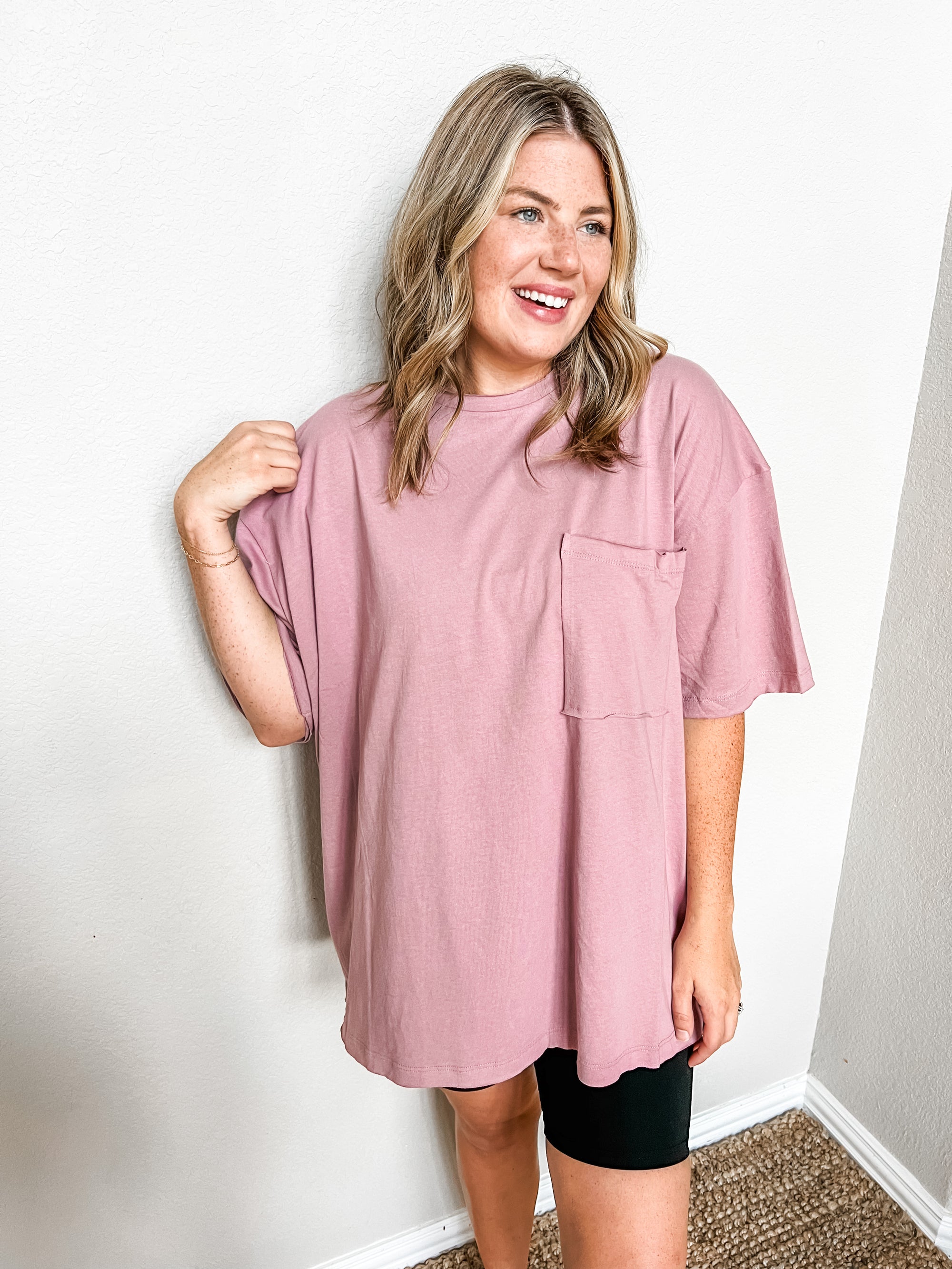 At Your Best Tee- Rose