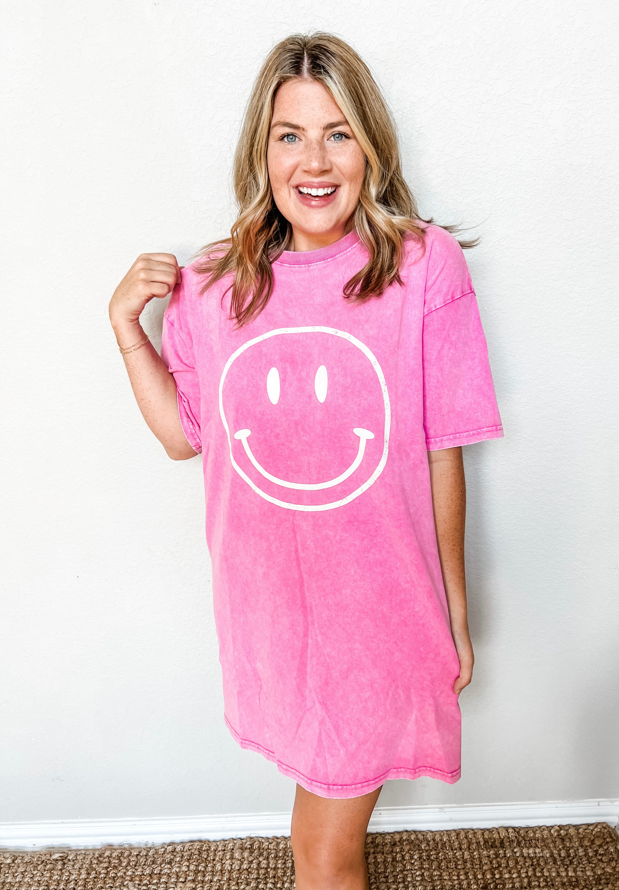 All Smiles Dress- Barbie Pink